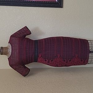 WOMENS BLACK AND RED GUESS DRESS SIZE 6